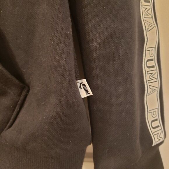 NWT Women's Puma Refined Elevated Black White Cotton Hoodie - Size M - Picture 10 of 11